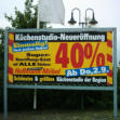 BA08 - PVC-Banner in einem massiven Stahlrahmen.