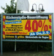 BA08 - PVC-Banner in einem massiven Stahlrahmen.